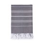Mijolnir Toalla de Playa Fouta Antracita y Blanco
